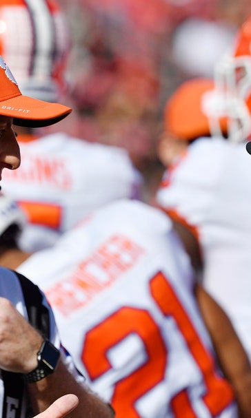 Undefeated Clemson not bothered by slide from No. 1